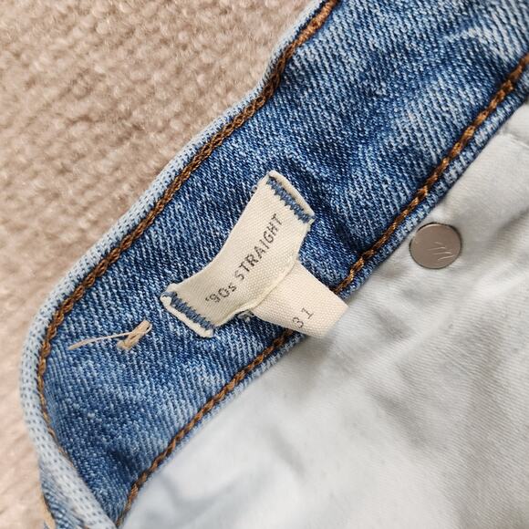 Madewell '90s Straight Jeans Women's Size 31 Blue High Rise Vintage Wash Denim - Picture 3 of 8